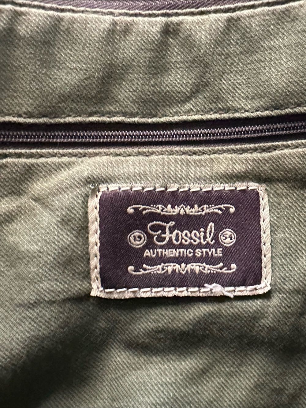 Vintage Fossil Presley Bag Tapestry Color Striped Excellent Y2K Condition - Picture 10 of 14